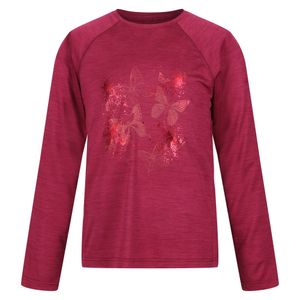 Regatta - "Burnlee" T-Shirt für Kinder  Langärmlig RG8813 (140) (Rot)