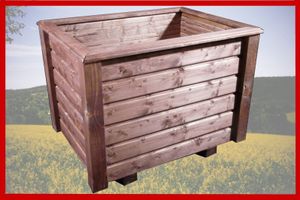 Hochwertiger ClassiV lasiert Außenmaße 70 x 50 x 60 cm Blumenkasten Hochbeet Pflanztrog Nr. PK - REAL-2137