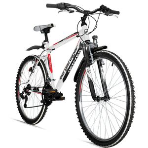 Bergsteiger Denver 26 Zoll Mountainbike, geeignet ab 155 cm,  18 Gang-Schaltung, Licht, Schutzblech, Gabel-Federung