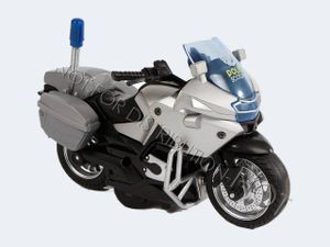 Polizei Motorrad Rückzug Licht Sound 13cm