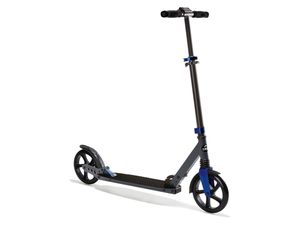 Crivit Big-Wheel-Scooter mit Aluminiumrahmen schwarz/blau Roller Cityroller