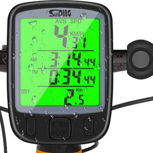 Bicykel Speedo Počítač na bicykli Tachometer Rýchlomer Cyklocomputer Multifunkčný 25 funkcií kábel Odometer LCD Stopky Vodotesné veľký displej Retoo