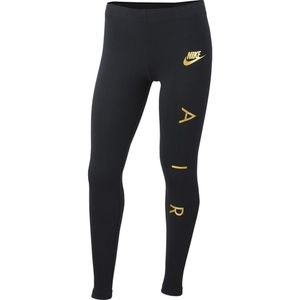 Nike Mädchen Sport-Leggings Fitnesshose Trainingshose NIKE NSW FAVORITES schwarz, Größe:S(128-140)