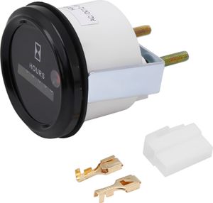 12-36 V DC AC 6-stelliger genauer runder Quarz-Stundenzähler-Messgerät-Tester für Boots-Auto-LKW-Motor