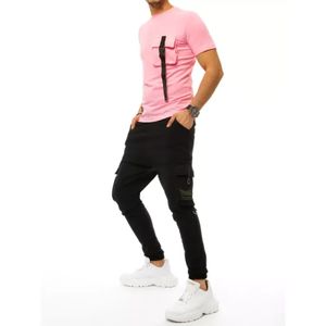 Herren-T-Shirt und Jogginghose im Set rosa XL