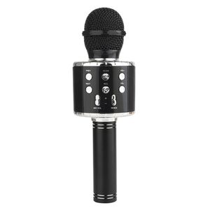 Bluetooth Karaoke Mikrofon Tragbares Handmikrofon für Kinder und Erwachsene (Schwarz)