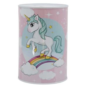 Kleines Einhorn Unicorn Kinder XL Spardose Sparschwein aus Weißblech 1000 ml