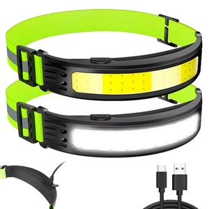 Bailong 08377 Čelovka LED COB, IPX4, reflexní