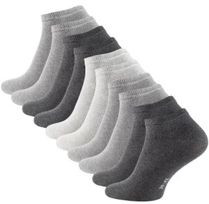 Stark Soul® Essentials Sneaker-Socken 10 Paar 43-46 Grautöne-Mix