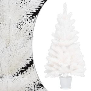 Prolenta Premium  Künstlicher Weihnachtsbaum Naturgetreue Nadeln Weiß 90 cm