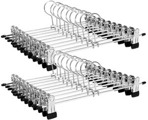 INF Hosenbügel / Rockbügel mit Clips 20-pack