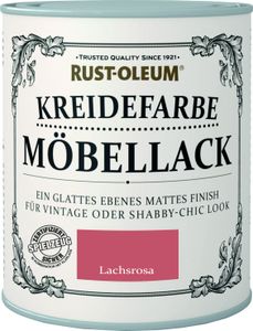 Rust-Oleum Kreidefarbe Möbellack versch. Farben Shabby Chic Look 750ml, Farbton:Lachsrosa