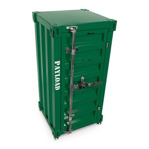 Kommode Anrichte Sideboard im industrial Container Look aus Metall – Grün
