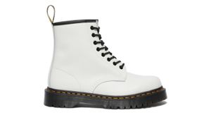 Dr. Martens 1460 Bex Smooth Leather Platform Boots - Weiß, 6,5