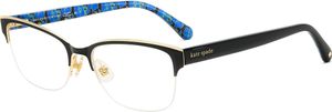 Kate Spade KSP Glasses Women Black Pattern Blue 52mm