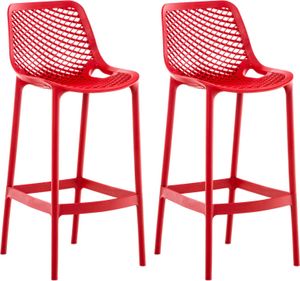 2er Set Outdoor Barhocker Air – rot 2er Set Outdoor Barhocker Air – rot