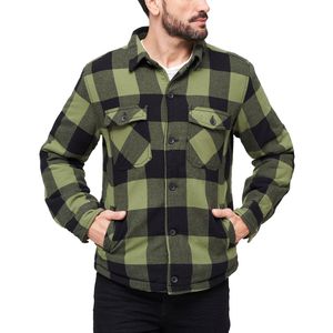 Bunda Brandit Lumberjacket black/olive - XL