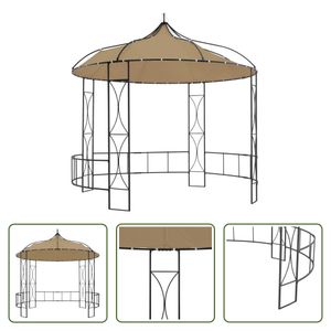 The Living Store Pavillon 300x290 cm Taupe Rund