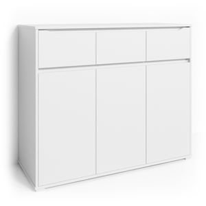 Vicco Sideboard Ruben, 120 x 101 cm mit Schubladen, Weiß