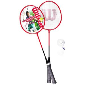 Wilson Badminton 2 Pieces Kit V2 Red/Black L3 Zestaw do gry w badmintona