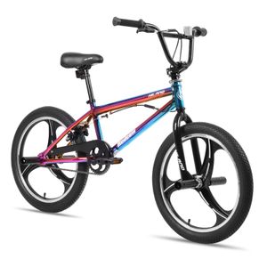 HILAND 20 Zoll Kinder BMX Fahrrad mit 3 Speichen, für Jungen Mädchen ab 7-13 Jahre alt, Farbig