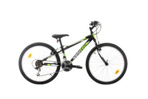 Velotec Tempo 24 Zoll Fahrrad Mountainbike ALU Rahmen Shimano 18 Gang für Jungen, Mädchen geeignet ab 130 cm - 155 cm