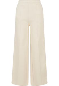 Urban Classics Damskie proste spodnie dresowe Pin Tuck w kolorze białym - XL
