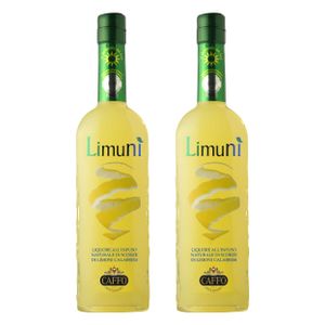 Limuni Limoncello Del Sud Zitronenlikör 2er Set, Spirituose, Alkohol, Flasche, 28 %, 2x500 ml