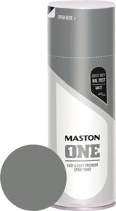 Maston ONE - Sprühfarbe - matt - Staubgrau (RAL 7037) - 400 ml