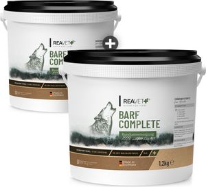 REAVET Barf Complete Hund Pulver I 2 x 1,2 kg im 2er Set I Barfen für Hunde, Barf Zusatz Komplett, Mineralien & Vitamine, Barf Hund REAVET Barf Complete Hund Pulver I 2 x 1,2 kg im 2er Set I Barfen für Hunde, Barf Zusatz Komplett, Mineralien & Vitamine, Barf Hund