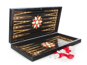 SEMUS Orientalische Backgammon TAVLA XL Intarsien Look Orient