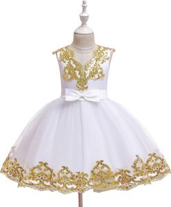 Paillettenkleid für Kinder mit V-Ausschnitt Halloween Weihnachten Tutu Prinzessin Mädchen Laufstegrock Weiß Größe 110 cm