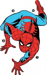 RoomMates - Marvel Spider-Man Comic - Wandtattoo Wandsticker Wandaufkleber Wandbilder