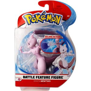 Auswahl Battle Feature Figuren | Pokemon | bewegliche Deluxe Action Figur, Spielfigur:Mewtu
