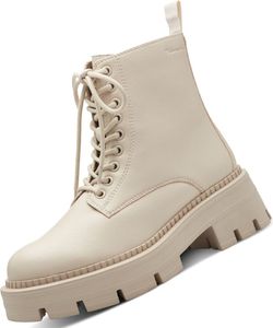 Tamaris damskie buty za kostkę z zamkiem błyskawicznym modna profilowana podeszwa 1-25286-41, rozmiar:40 EU, kolor:Beżowy