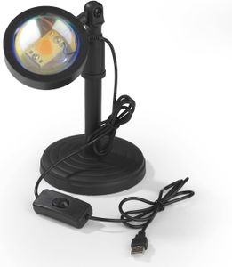 MAXXMEE LED-Sunset-Lampe - 180° dreh- und verstellbar - schwarz
