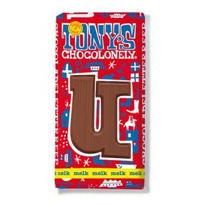 Tony's Chocolonely - Schokolade Buchstabenriegel Vollmilch "U" - 180g