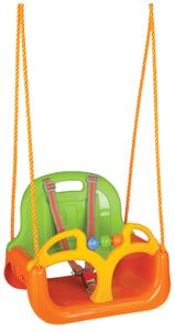 Siva Samba Swing mitwachsende Schaukel  grün/orange 3 in1 Kinderschaukel 12 Monate
