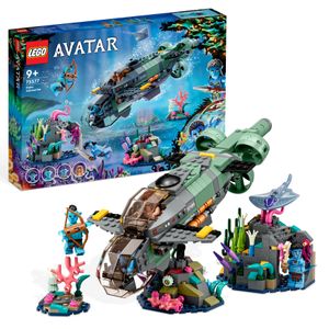 LEGO 75577 Avatar Mako U-Boot Spielzeug zum Bauen The Way of Water Set mit fremdartigem Fisch & Stachelrochen Figuren, Geschenk für Kinder ab 9 Jahren