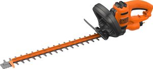 Black & Decker Black + Decker Elektro-Heckenschere (500W, 50 cm Schwertlänge, 22 mm Schnittstärke, Bügel-Zweithandgriff und transparentem Handschutz, für mittlere bis große Hecken)