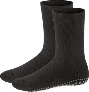 FALKE Kinder Stoppersocken 2er Pack - Catspads, Anti-Rutsch, Socken, Vollsohle, Merino-Wolle Schwarz 35-38