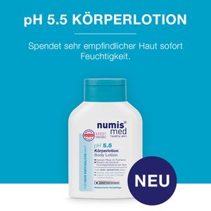 numis med Bodylotion ph 5.5 - Hautberuhigende Körperlotion für sehr empfindliche & sensible Haut - Lotion 6x 200 ml