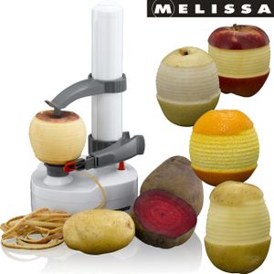 Melissa 16310174 Elektrischer Kartoffelschäler Apfelschäler Gemüseschäler Obstschäler Elektro Schäler für Obst & Gemüse