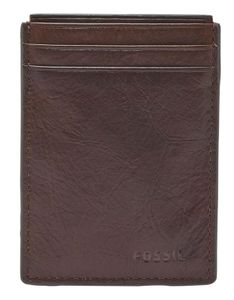 FOSSIL Neel Magnetic Card Case Brown