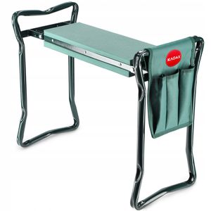 KADAX Klečící lavička pro zahradní práce, skládací zahradní stolička s pěnovým polštářem, 59,5x49x27,5cm