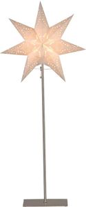Star Trading 234-23 Standleuchte Stern "Sensy Mini 83"Material: Metall/Papier, Farbe: creme,E14-Fassung, ca. 83x34 cm,Vierfarb-Karton