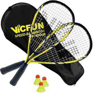 Speed Badminton Junior 100 gelb/schwarz | Badmintonschläger Federballschläger