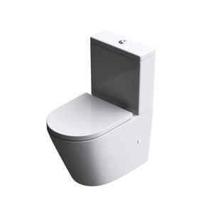 Mai & Mai Stand-WC Toilette Aachen179T Stand-Toilette aus Keramik spülrandloses WC bodenstehende Toilette