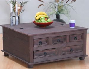 Couchtisch Truhentisch Wohnzimmertisch Holz New Mexico Massiv Kiefer Kolonial