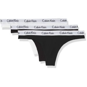 Calvin Klein Underwear Thong 3 Pack Black / White / Black S